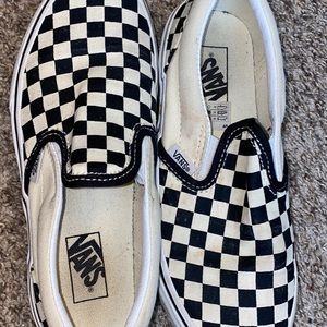 Kids Checkered Vans Sz 3